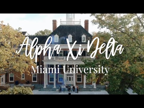 Alpha Xi Delta Miami University 2020