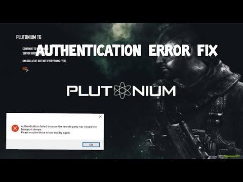 How To Fix Bo2 Plutonium Authentication Error