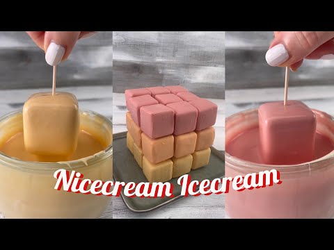 Easy no bake summer treats for kids - Nicecream Ice cream with white chocolate and banana