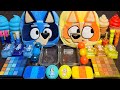 ASMR Bluey Vs Bingo Slime Mixing Random Into Slime Satisfying Slime ASMR Slime Satisfying