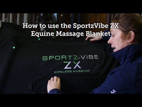 How to use the Sportz-Vibe ZX equine massage blanket