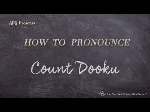 How to Pronounce Count Dooku (Real Life Examples!)