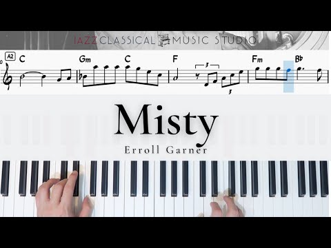 Misty - Erroll Garner | Piano Tutorial (EASY) | WITH Music Sheet | JCMS