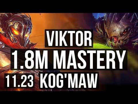 VIKTOR vs KOG'MAW (MID) (DEFEAT) | 1.8M mastery, 6 solo kills | BR Diamond | 11.23