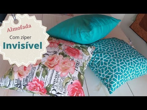How to make a pillow cover with an invisible zipper.