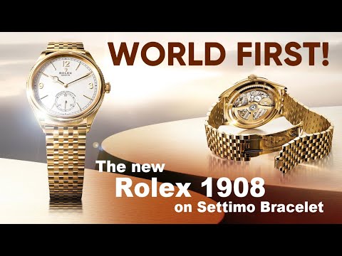 World First! The new Rolex 1908 on 'Settimo' Bracelet