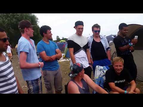 Freestyle rap! Cashisclay, Greeen und Joe-l auf dem Splash18  (Besuch von Visa Vie 16 Bars)