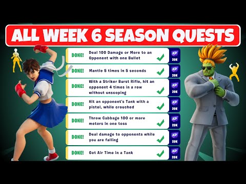 Complete Week 6 Season Quests Challenges Guide - Fortnite Chapter 3 Season 2