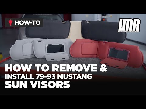 How To Remove & Install Fox Body Mustang Sun Visors (79-93)
