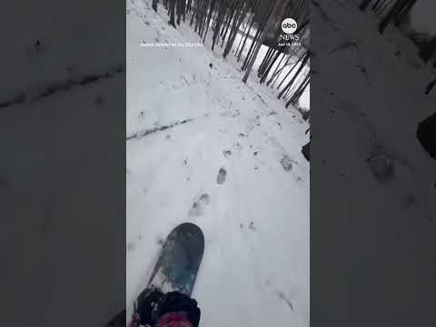 Storm brings enough snow to Alabama for snowboarding