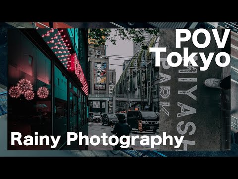 POV Tokyo Rainy Photography Shibuya street in the rain EOSR6 RF24-105mmF4LISUSM