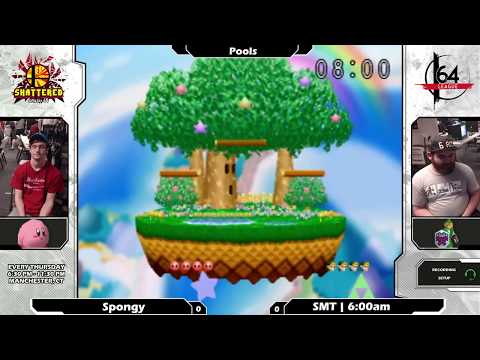 Smash 64: Spongy (Kirby) V SMT | 6:00am (Link) - Shattered 105 Tournament SSB64