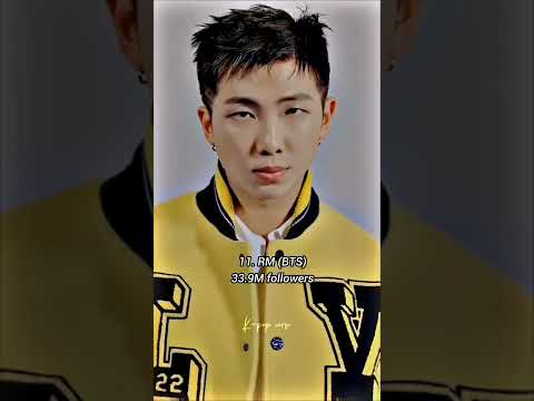 Top 15 most followed K-pop artists on Instagram (individual)