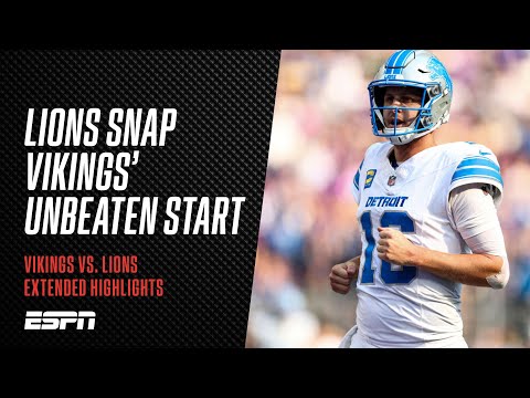 Detroit Detroit Lions vs. Minnesota Vikings | Lions snap Vikings' unbeaten start