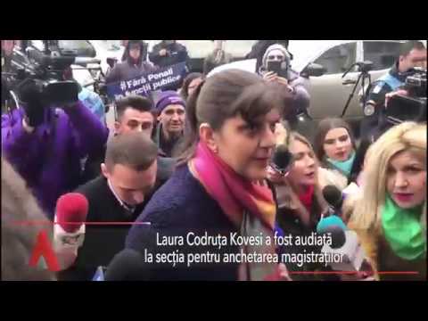 Stiri Mediafax 15 Februarie - Kovesi, așteptată cu flori la audier