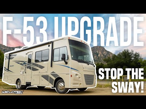 Class A RV Motorhome DRAMATIC Sway Improvement after 2 Inch Suspension Upgrade F53 Ride Improvement