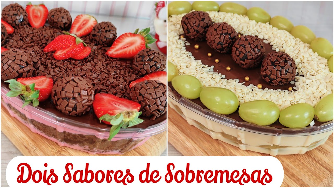 2 SABORES DE SOBREMESAS PARA O NATAL SUPER FÁCEIS DE FAZER