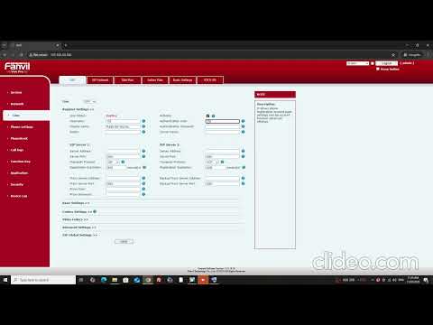 HOW TO REGISTER FANVIL V66 PRO VOIP HANDSET WITH SIP ACCOUNT