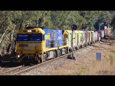 Australian Trains: PN 5PM5 passing Balhannah - Sun 28/06/2020
