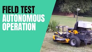 Autonomous mower with RTK GPS and IMU