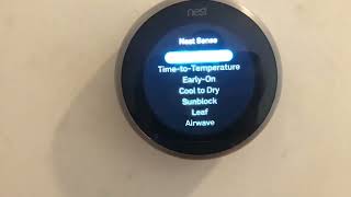 NEST THERMOSTAT. DISABLE ECO. NEST SENSE MODE. Auto Schedule