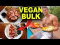 WHAT I EAT IN A DAY ON A LEAN VEGAN BULK | Plant Based Muscle