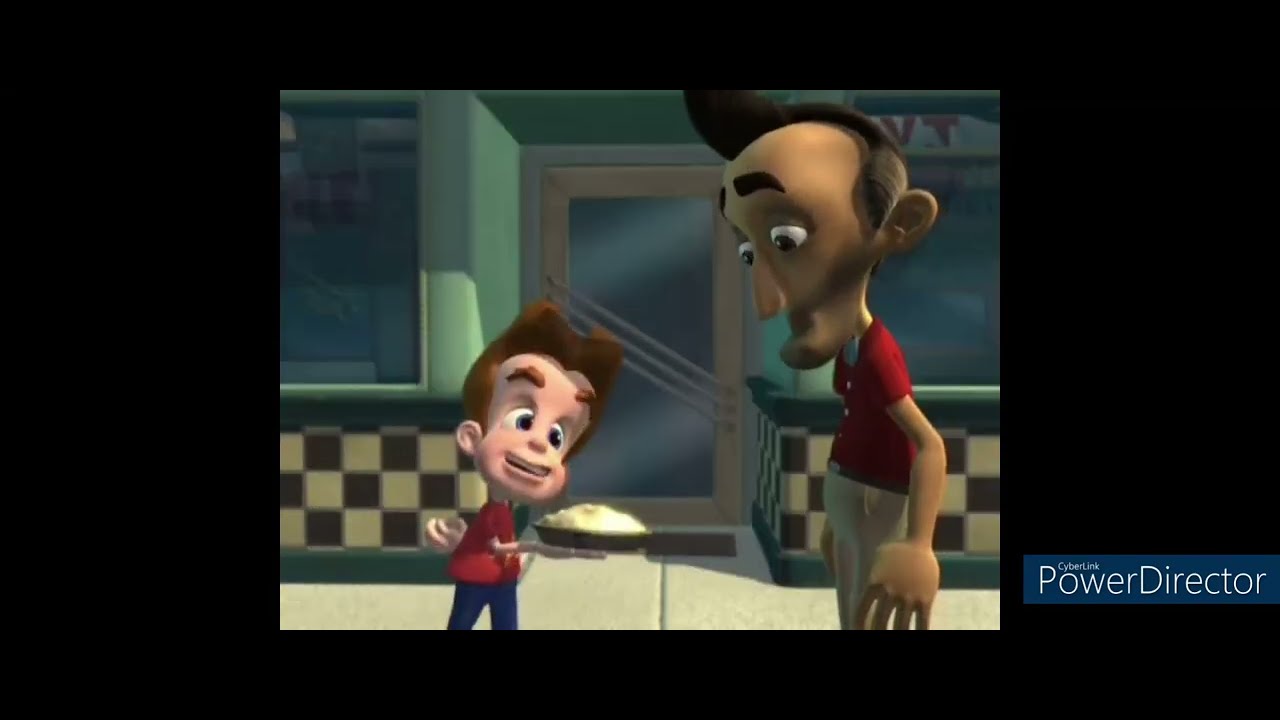 Evil Jimmy - (Laughs, then turns to the camera) You can't beat the classics. (READ DESCRIPTION)