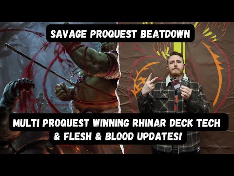 FAB News!! & Multi PQ Winning Rhinar Deck Overview