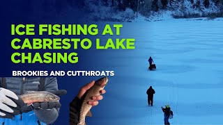Ice Fishing at Cabresto Lake, NM | Chasing Brook and Cutthroat Trout