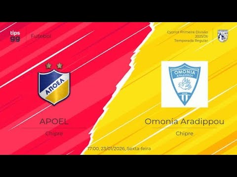APOEL X OMONIA ARADIPPOU AO VIVO COM IMAGEM