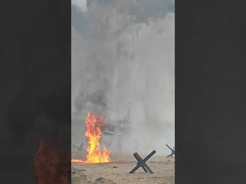 D-Day Hel 2023 - Inscenizacja lądowania na plaży w Normandii #poland #travel #reenactors #ww2 #dday