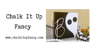 DIY Painted BOO Sign