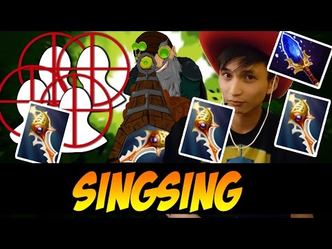 MULTIPLE HEADSHOTS WITH 3 DIVINES !!! - SINGSING TWITCH HIGHLIGHTS - Patch 7.00 - Dota 2