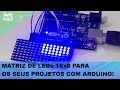 Video - Matriz de LED 8x16 Azul I2C TTGO 128 Leds