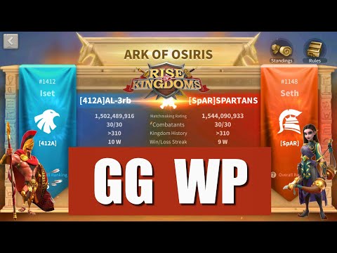 412A(10 win streak) vs SpAR(9 win streak) - People Please in action - Rise of Kingdoms