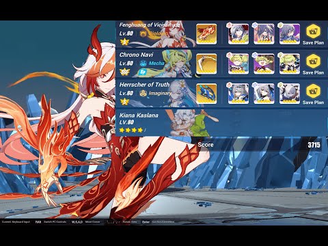 Nirvana Abyss Herrscher of the Rimestar (Fire) | 715 | 511D | FoV (S0) CN (SSS) HoTr (S0) Kiana 4*