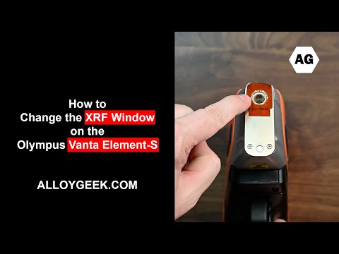 How to change the XRF Window on the Olympus Vanta Element S