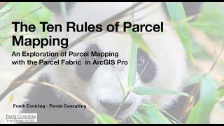Ten Rules of the ArcGIS Parcel Fabric