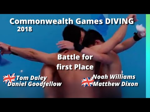 2018 Tom Daley Daniel Goodfellow vs Matthew Dixon Noah Williams Commonwealth Games 10 Meter