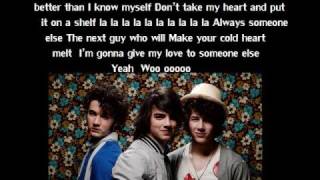 Jonas Brothers- Shelf w/ lyrics