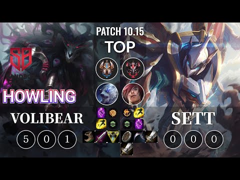 SB Howling Volibear vs Sett Top - KR Patch 10.15