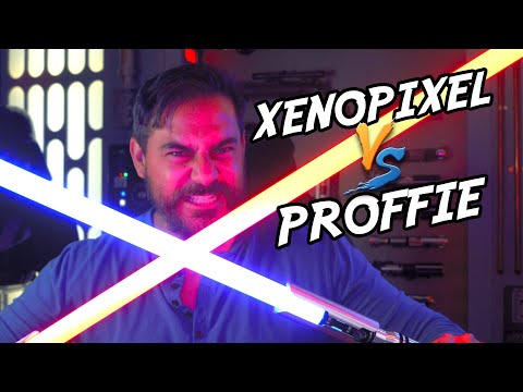 Neopixel Lightsaber Comparison! PROFFIE VS XENOPIXEL V3