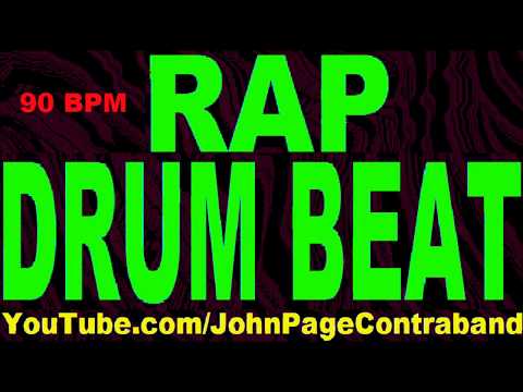 DRUMS ONLY Rap Hip Hop Drum Beat Track 90 bpm 808 Bass