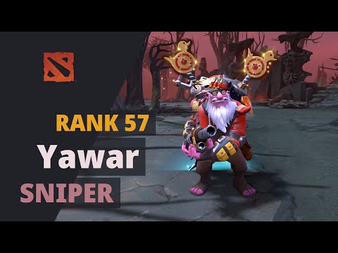 Yawar (Rank 57) plays Sniper Dota 2 Full Game