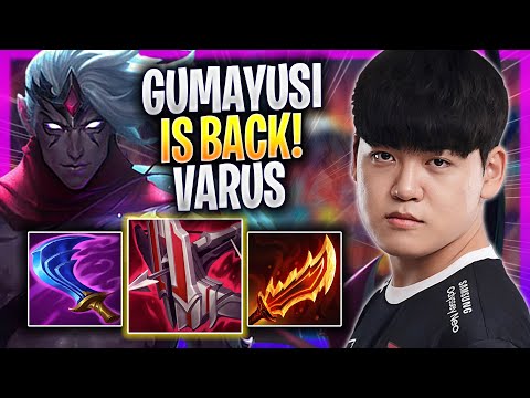 GUMAYUSI IS BACK WITH VARUS! - T1 Gumayusi Plays Varus ADC vs Ezreal! | Season 2023
