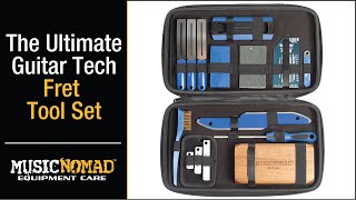 Video thumbnail for Fix Guitar Fret Sprout, Level, Crown & Polish with MusicNomad’s 18 pc. Fret Tool Set by MusicNomad Equipment Care