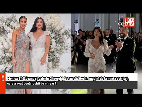 Monica Bîrlădeanu și Valeriu Gheorghiță s-au căsătorit. Imagini de la nunta actriței |Libertatea
