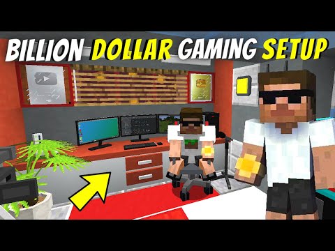 My BILLION DOLLAR Gaming Setup Tour in Minecraft ..🤑🤑| Carry Depie