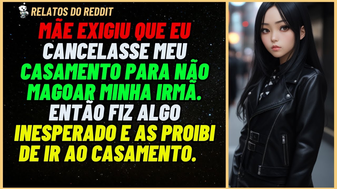 MÃE exigiu que eu CANCELASSE meu CASAMENTO para não magoar minha IRMÃ. Então eu... #reddit #relato