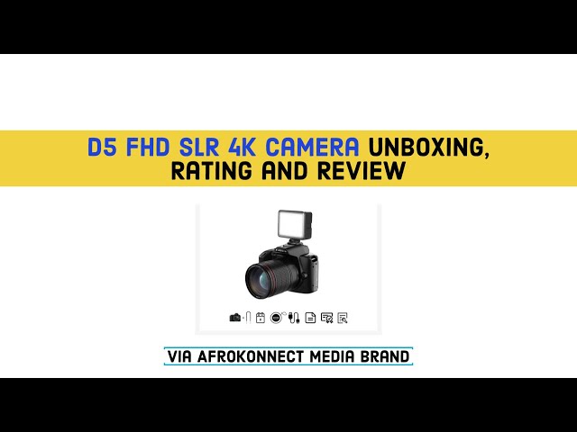 Vídeo relacionado con Cámara réflex digital D5, control Wi-Fi, lente dual, zoom 16X, cámara dual 4K de 64 MP, cámaras digitales de fotos y video con visión nocturna (blanco)